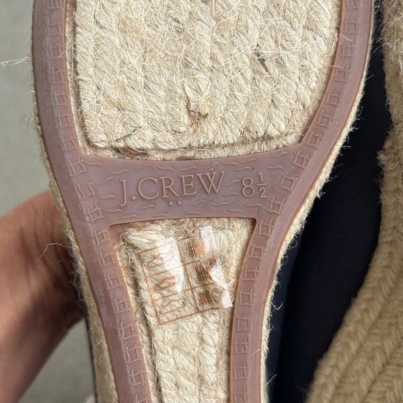 J CREW FACTORY Canvas Espadrille Wedges NWOB Size 8.5 - Picture 4 of 13